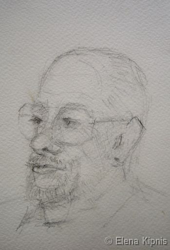 04 - Herr Roehde Bleistift, 12 x 20 cm